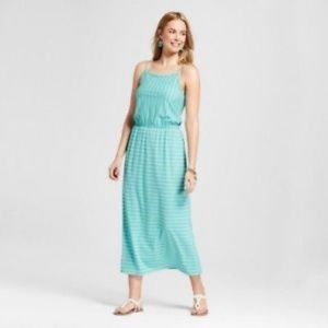 Merona Dresses - Merona Womens Striped Knit Maxi Dress Blue L Merona Dresses - Merona Womens Striped Knit Maxi Dress Blue L